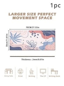 Leaf Pattern Mouse Mat - Multicolor - View 5