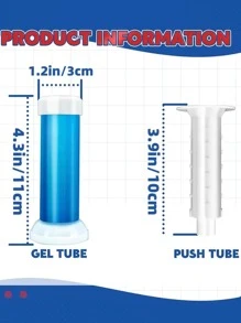 2 cái/bộ Màu Sắc Ngẫu Nhiên Gel Làm Sạch Nhà Vệ Sinh Jelly, Gel Làm Sạch Hiện Đại Cho Nhà Vệ Sinh - Nhiều màu - Xem 4