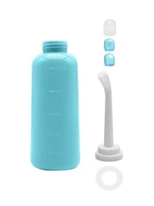 1 Peça Banheira Sitz Portátil para Viagens, Pistola de pulverização manual de 350ml/500ml com 2 bicos, Usado para Limpeza de Higiene
