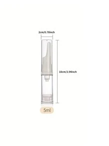 5ml 旅行真空幫浦瓶 空真空乳液瓶 化妝品膏霜幫浦瓶 眼部精華液真空瓶 盥洗用品 - 白色 - 查看 3