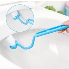 1 gói Bàn chải làm sạch tay cầm dài, Bàn chải kẽ hở gia đình đa năng bằng nhựa màu xanh - Màu xanh lam - Xem 2