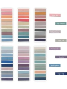 6入組混色標籤貼紙 - 彩色 - 查看 1