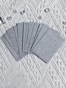 50pcs/Pack Popcorn Card Film, 20 Silk High-Transparency CPP 3-Inch Flat Mouth Protective Cover For Small Cards, Gucard,  Pictures, ID Card Cover, OPP Bag, Storage Box, Transparent Flip-Top Container - Silver - View 6