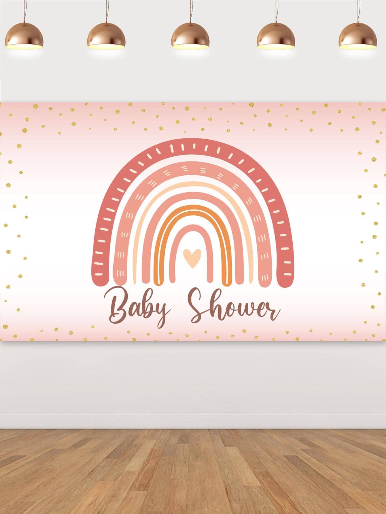 kreatwow 1 pieza de arcoíris fiesta de bienvenida al bebé Banner de fondo de arcoíris Fondo para de fiesta de ducha de bebé Banner - Multicolor - Ver 1