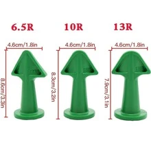 Juemel 3pcs Caulking Tools Kit, Silicone Caulking Tools With Caulk Nozzle Applicator, Sealant Nozzle, Epoxy Piston Nozzle Accessories For Kitchen, Bathroom, Window, Sink,Tools For Men - Green - View 3