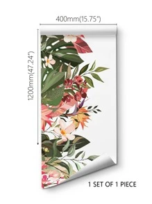 1 pieza Película con patrón floral decorativo ventana - Multicolor - Ver 5