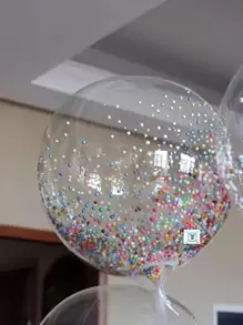 5 قطع بالون زخرفي بتفاصيل كرة ، بالونات PVC بقطر 12 بوصة لديكور الحفلات ، عودة إلى المدرسة ، عيد الحب - متعدد الألوان - مشاهدة 6