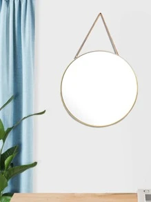 圓形掛飾鏡子 - 金色 - 查看 1