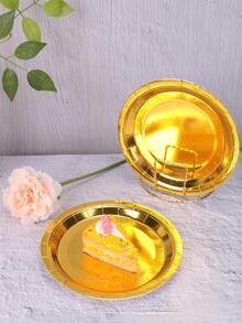 10 piezas Plato desechable liso