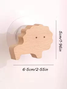1pc Animal Shaped Wall Hook - Beige - View 5