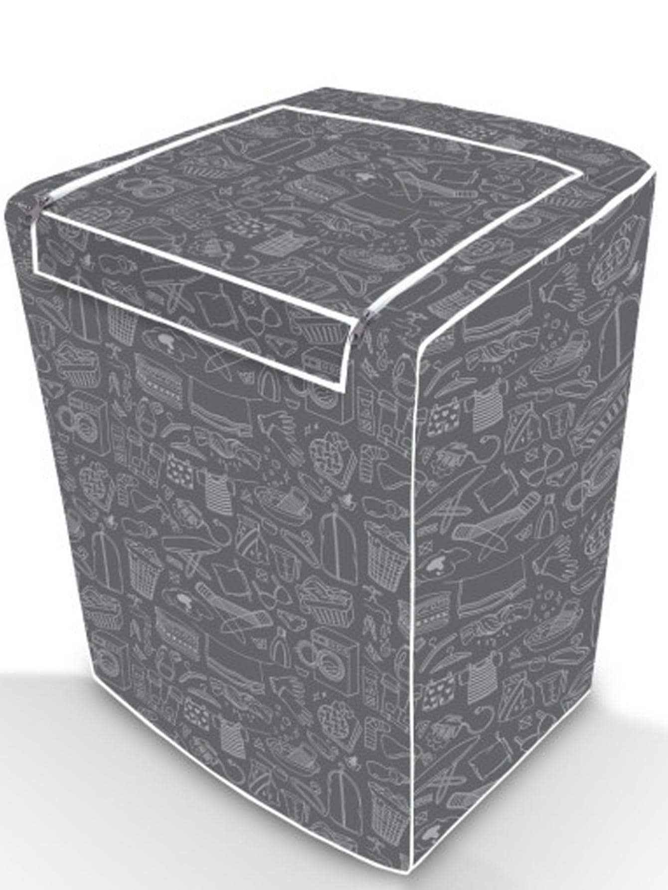 Washing Machine Covers - Grey - View 1