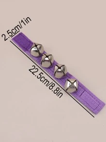 1入組不銹鋼音樂玩具，有趣手搖鈴，適用於幼兒教育 - 紫色 - 查看 4