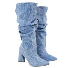 Women Fashion Boots - 藍色 - 查看 1