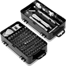 115 chiếc Ô tô/xe hơi Độ chính xác Cái vặn vít Công cụ sửa chữa Bộ dụng cụ , Đa chức năng Đồng hồ điện tử Cái vặn vít Bộ , Đồng hồ Điện thoại di động Tháo gỡ Sửa chữa Cái vặn vít Công cụ - màu đen - Xem 2