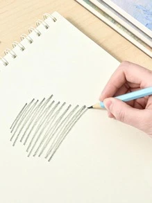 1入組卡通圖案線圈筆記本 - 米色 - 查看 5