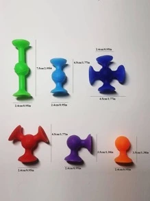 1 套硅胶吸盘玩具，儿童趣味创意玩具学校、学生、文具、学校用品、吸盘玩具、吸盘玩具、儿童玩具