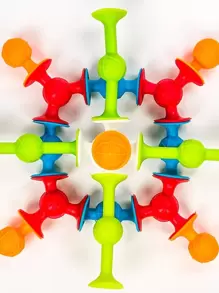 1 套硅胶吸盘玩具，儿童趣味创意玩具学校、学生、文具、学校用品、吸盘玩具、吸盘玩具、儿童玩具