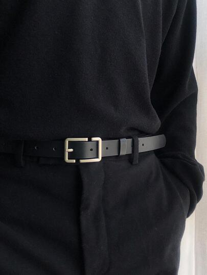 1pc Needle Buckle Belt Fashionable Young People Students All-Match Casual Hong Kong Style Belt For Pants Summer, School Casual, Business, Boyfriend Husband Father Dad Men Gift, Daily Wear, Fashion, Teen, Outdoor, Vacation, Athletic, Travel, Street, Boho, Vintage Fall, Autumn, Halloween Autumn-Winter Accessories,Suitable For Teens, Youth,Men,Casual, Outdoor, Athletic, Vacation, Graduation Gifts, Birthday, Daily Wear