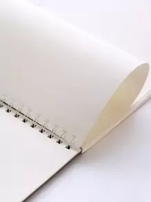 1pc Cactus Print Spiral Sketchbook - Beige - View 3