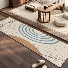 1入組客廳地墊,臥室瓷磚地毯,現代風格地毯,莫蘭迪顏色,幾何樣式地毯 - 米色 - 查看 8