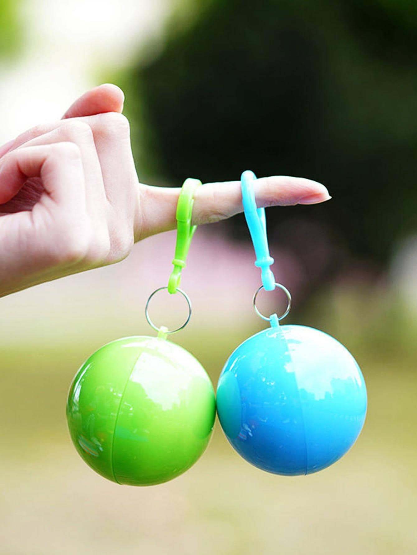 1pc PVC Disposable Raincoat, Modern Transparent Portable Disposable Rain Cape For Outdoor Travel - Multicolor - View 1