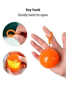 1pc PVC Disposable Raincoat, Modern Transparent Portable Disposable Rain Cape For Outdoor Travel - Multicolor - View 10