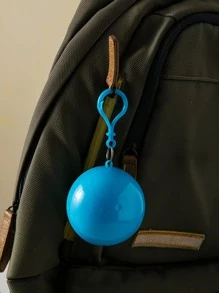 1pc PVC Disposable Raincoat, Modern Transparent Portable Disposable Rain Cape For Outdoor Travel - Multicolor - View 4