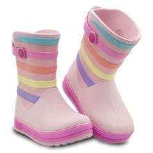 Footz. Kid's Rain Boots - 乾枯玫瑰色 - 查看 4