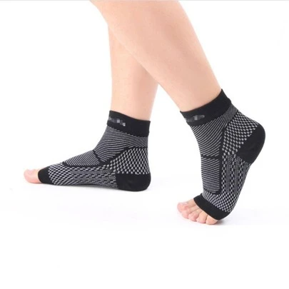 女士露趾休閒壓力襪適用於運動