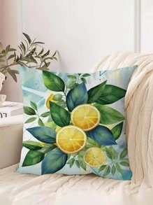 1 Chanh In Đệm Không Chất Độn, Hiện Đại Trái Cây & In Hình Lá Trang Trí Đệm Cho Giường, ghế Sofa - Nhiều màu - Xem 5