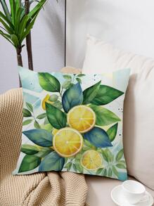 1 Chanh In Đệm Không Chất Độn, Hiện Đại Trái Cây & In Hình Lá Trang Trí Đệm Cho Giường, ghế Sofa - Nhiều màu - Xem 1