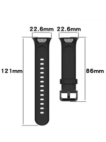 Pulseira de Silicone Colorida Sport Para smartwatch Band 7 Pro - Malva - Visão 4