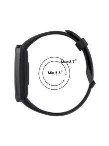 Pulseira de Silicone Colorida Sport Para smartwatch Band 7 Pro - Malva - Visão 3