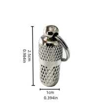 1入組極簡寵物身份牌適用於貓和狗狗適用於戶外 - 銀色 - 查看 9