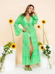 Women Kimonos - Green - View 5