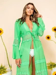 Women Kimonos - Green - View 6