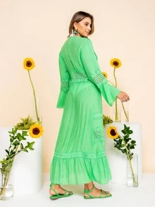 Women Kimonos - Green - View 7