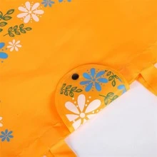 1 Túi Mua Sắm Họa Tiết Hoa, Túi Có Thể Gập Lại Màu Cam Dacron Và Spandex Hiện Đại Cho Gia Đình - trái cam - Xem 6