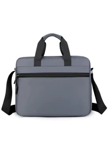 Business Casual Youth Men Crossbody Bag Classic Fashion Hand-Held Shoulder Crossbody College Student Book Bag Work Bag Students School Supplies Fall Shoulder Bag Side Bag Summer Travel Sling Bag For Messenger Bag For Man Cylinder Bag Old Money Christmas Winter Fashionable Casual Thanksgiving Holiday Storage Bag Tote Bag Beach Bag Gym Bag Hiking Large Capacity Multi-Functional Outdoor Portable Vacation Chest Bag Side Bags Satchel Bag Leather Bag Hobo Bag Hip Bag Gifts For Men - Grey - View 5