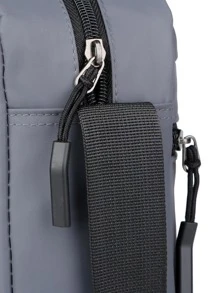 Business Casual Youth Men Crossbody Bag Classic Fashion Hand-Held Shoulder Crossbody College Student Book Bag Work Bag Students School Supplies Fall Shoulder Bag Side Bag Summer Travel Sling Bag For Messenger Bag For Man Cylinder Bag Old Money Christmas Winter Fashionable Casual Thanksgiving Holiday Storage Bag Tote Bag Beach Bag Gym Bag Hiking Large Capacity Multi-Functional Outdoor Portable Vacation Chest Bag Side Bags Satchel Bag Leather Bag Hobo Bag Hip Bag Gifts For Men - Grey - View 8