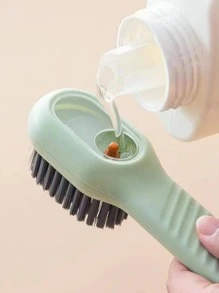 1入組液體填充鞋清潔刷，家用北歐塑料清潔刷 - 綠色 - 查看 2