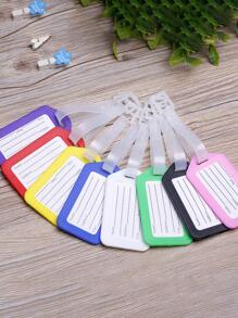 20入組/套隨機顏色PVC行李牌，現代登機牌戶外旅行蜜月旅行配件 - 彩色 - 查看 1