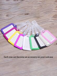 20入組/套隨機顏色PVC行李牌，現代登機牌戶外旅行蜜月旅行配件 - 彩色 - 查看 2