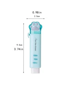 1pc Paw Shaped Random Eraser, Cartoon Pencil Eraser For Students - Multicolor - View 6