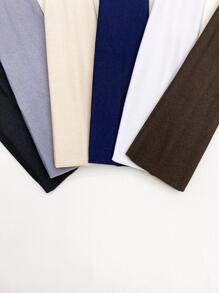 6 件装女士纯色时尚发带，适合日常装饰，短发防滑弹力吸汗发带，柔软面料发带，健身瑜伽跑步运动细发带，休闲健身房，发饰，头巾头带，吸汗带，学校用品，大学，头带