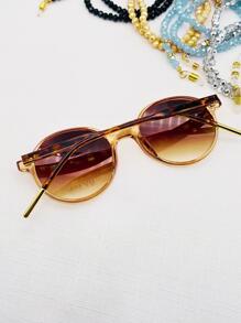 女性時尚休閒眼鏡,適合日常佩戴 - 香檳色 - 查看 2