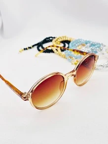 女性時尚休閒眼鏡,適合日常佩戴 - 香檳色 - 查看 4