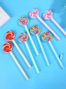 1 cái Bút Gel Hình Kẹo Mút Ngẫu Nhiên, Bút Viết Hiện Đại Dành Cho Học Sinh - Nhiều màu - Xem 2
