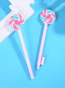 1 cái Bút Gel Hình Kẹo Mút Ngẫu Nhiên, Bút Viết Hiện Đại Dành Cho Học Sinh - Nhiều màu - Xem 3