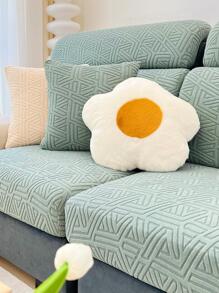 1入組幾何樣式彈性沙發座套 - 綠色 - 查看 2